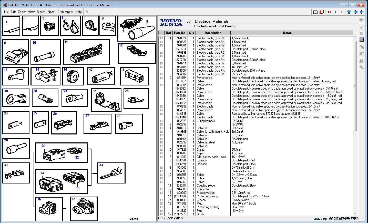 volvo penta dps b parts diagram