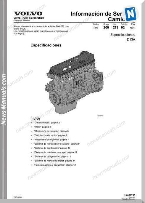 volvo truck parts diagram