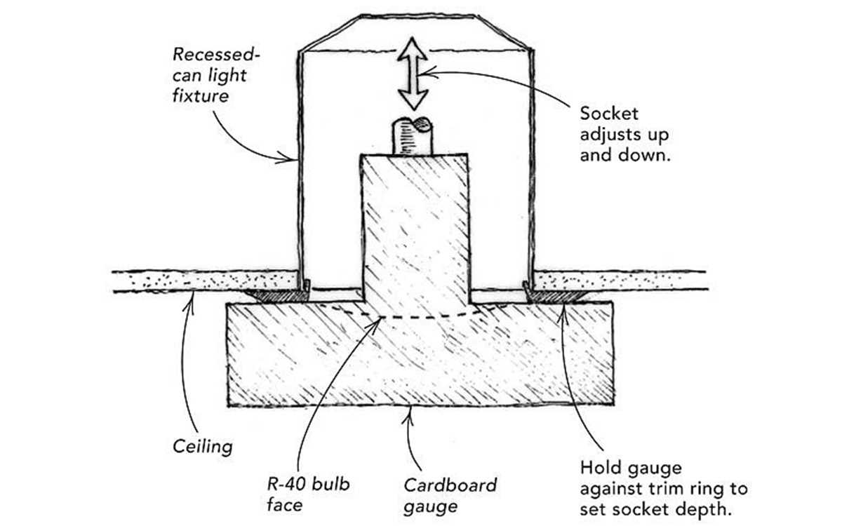 recessed light parts diagram