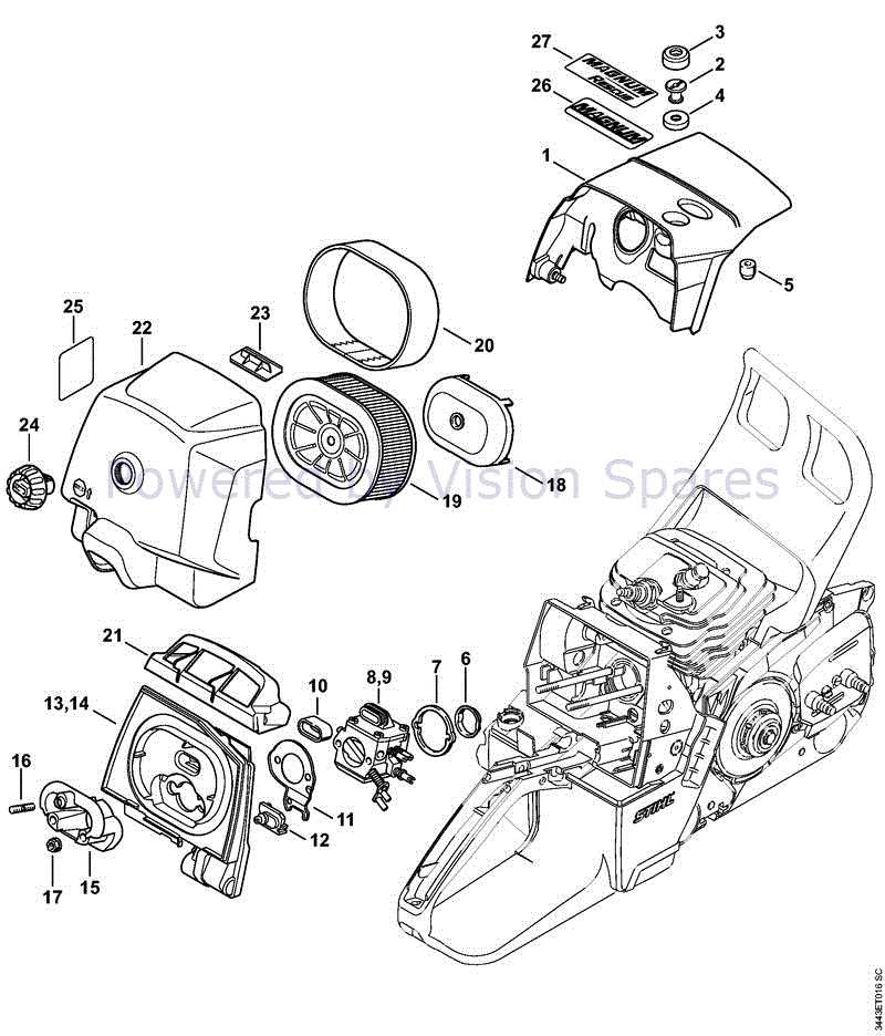 stihl 028 chainsaw parts diagram