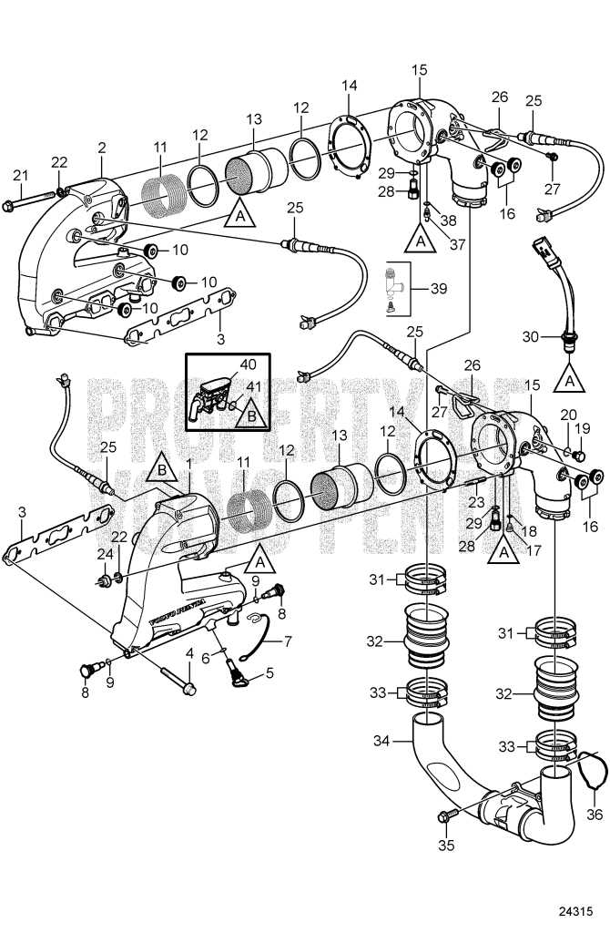 volvo penta sx m outdrive parts diagram