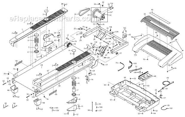 proform treadmill parts diagram