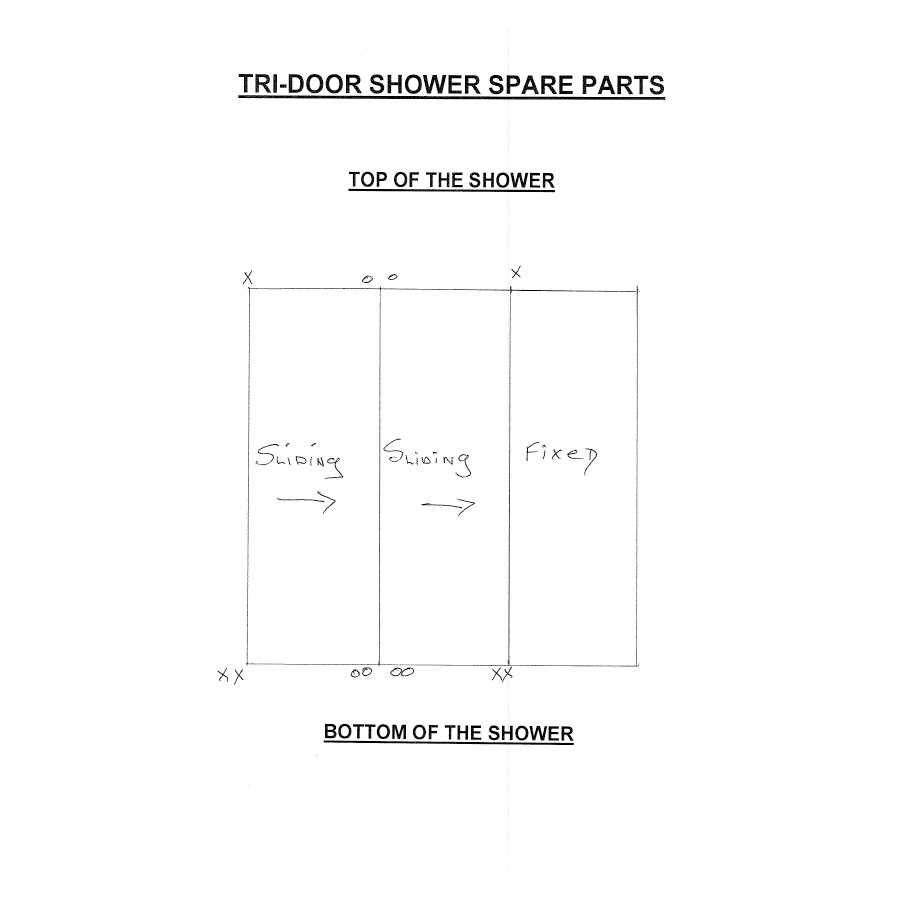 parts of a shower diagram