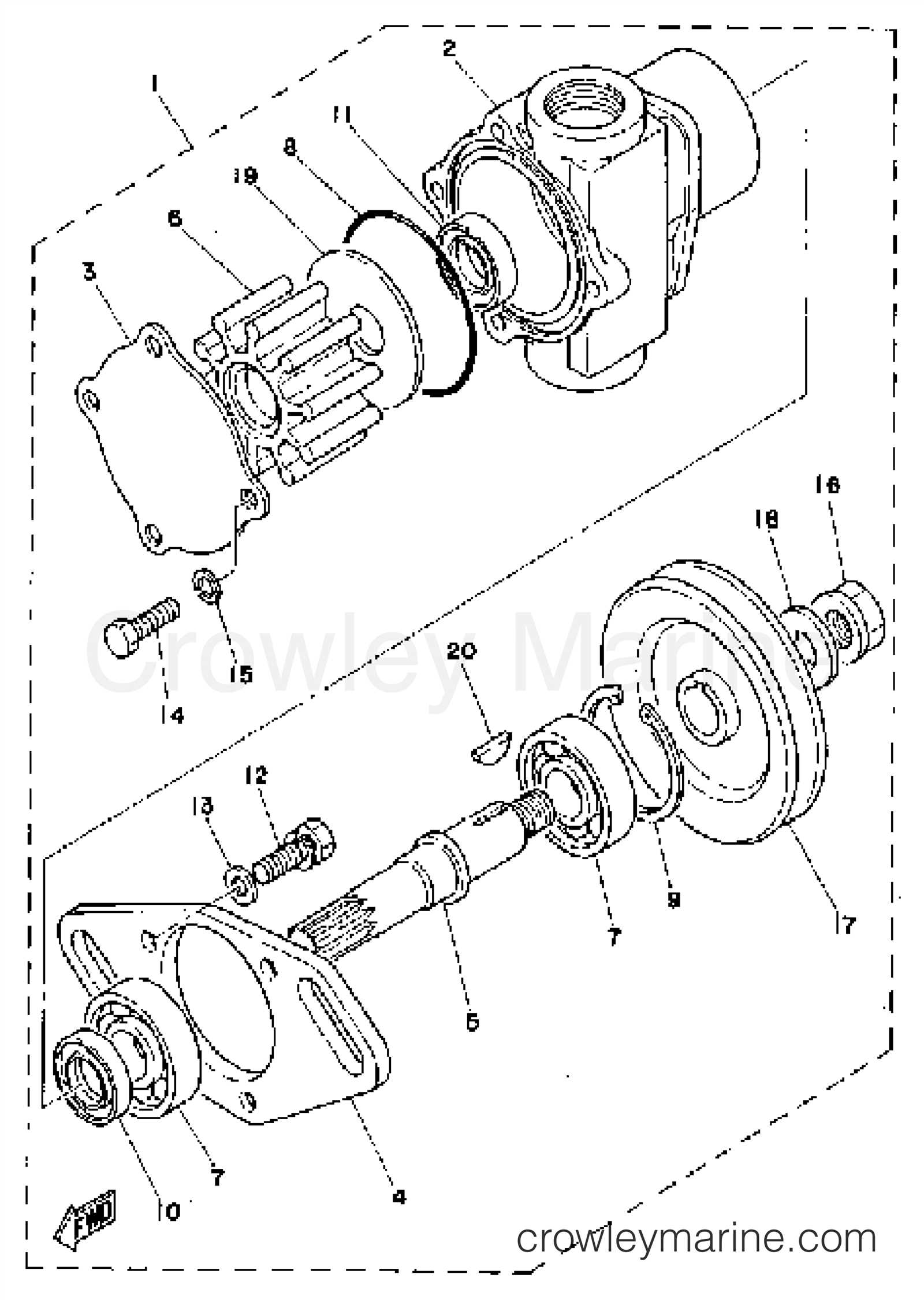 yamaha sterndrive parts diagram