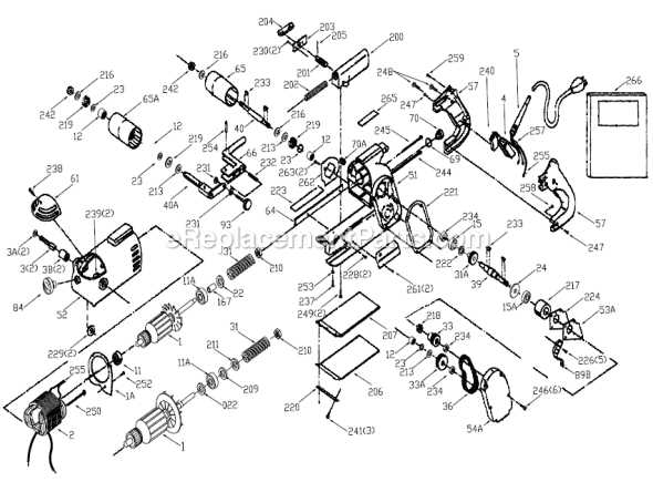 porter cable belt sander parts diagram