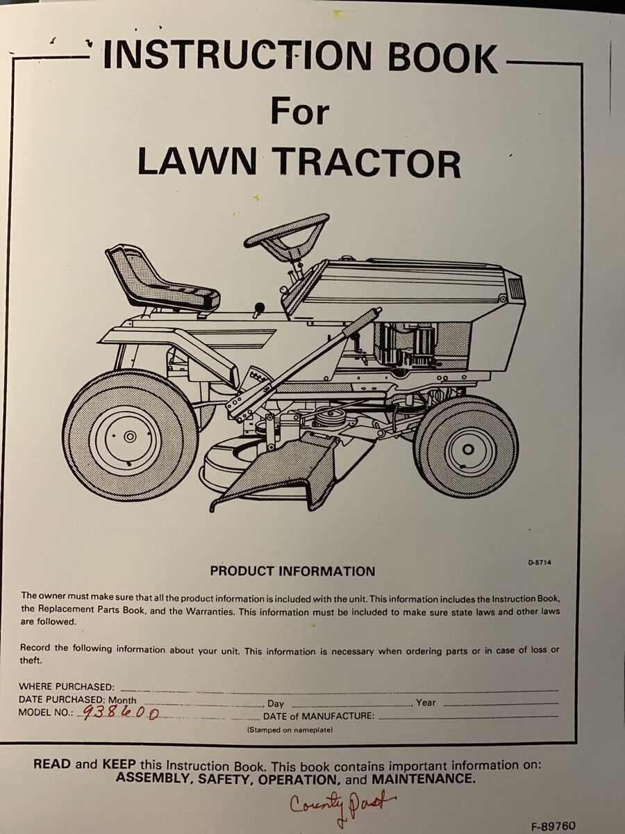 riding lawn mower parts diagram