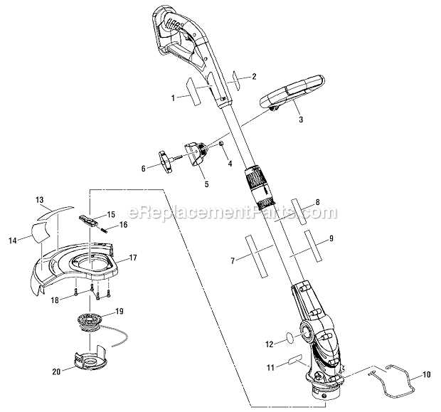 ryobi 18v trimmer parts diagram