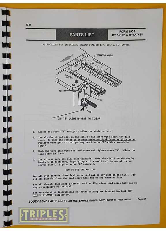 south bend 9 lathe parts diagram