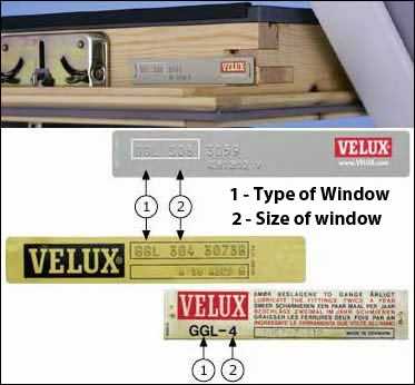 velux window parts diagram