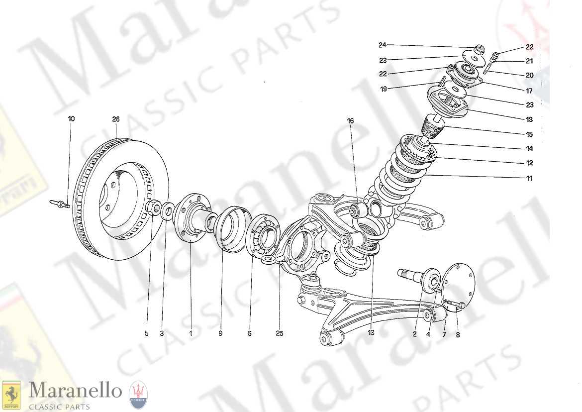 shock absorber parts diagram