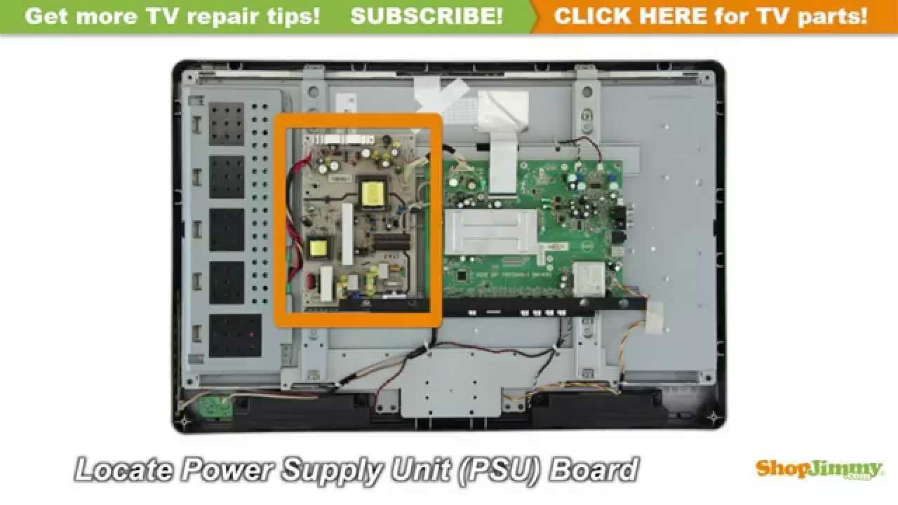 vizio tv parts diagram