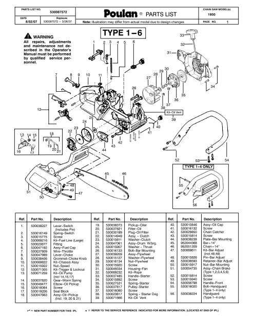 poulan p4018wt parts diagram