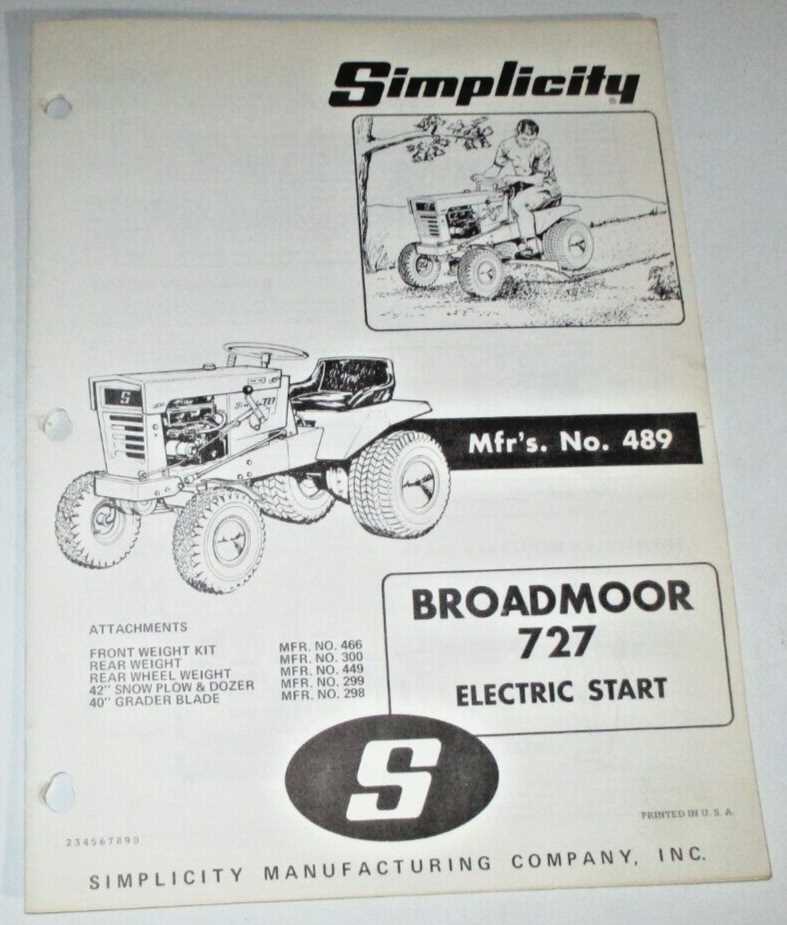 simplicity broadmoor parts diagram