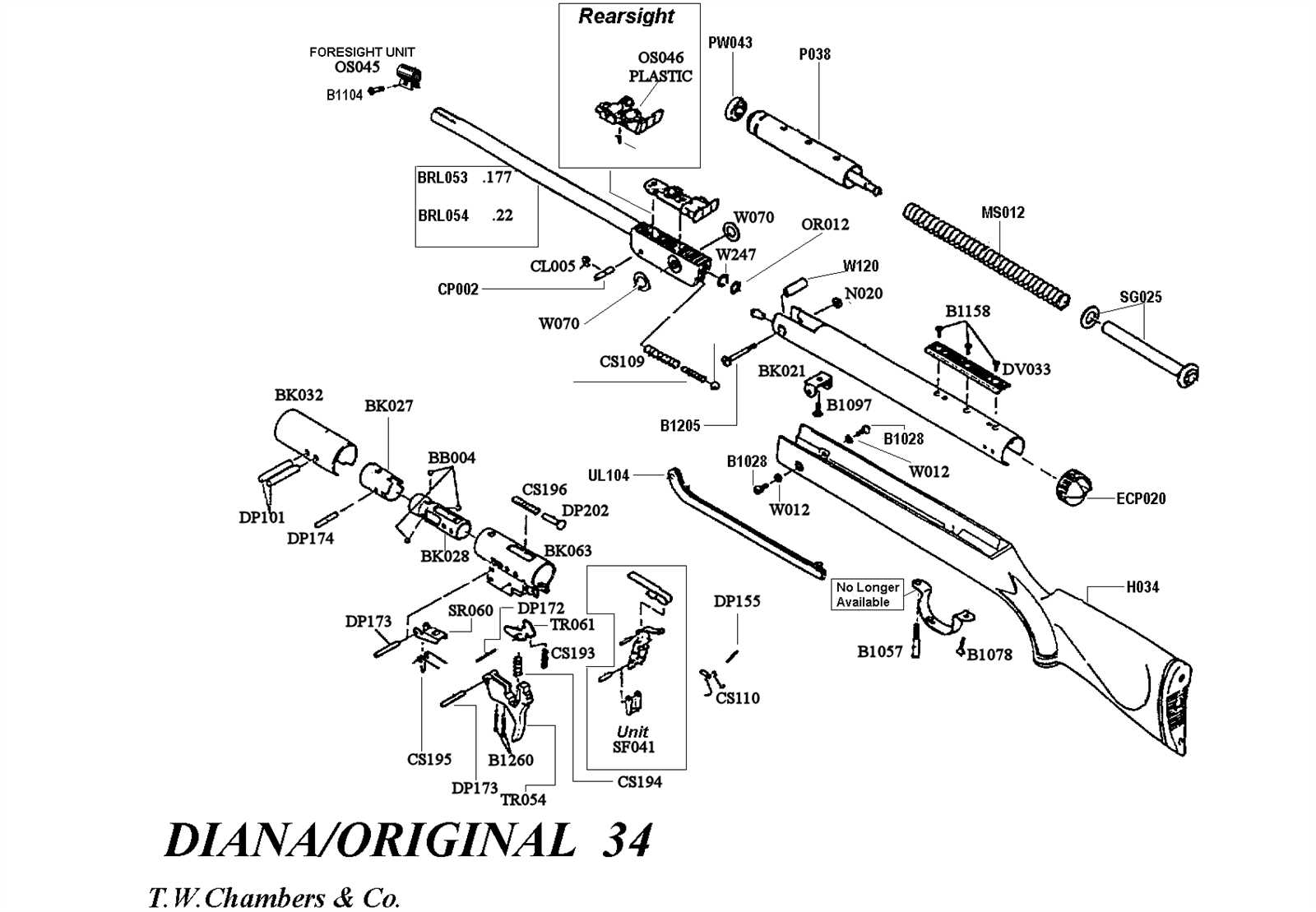 ruger air hawk parts diagram