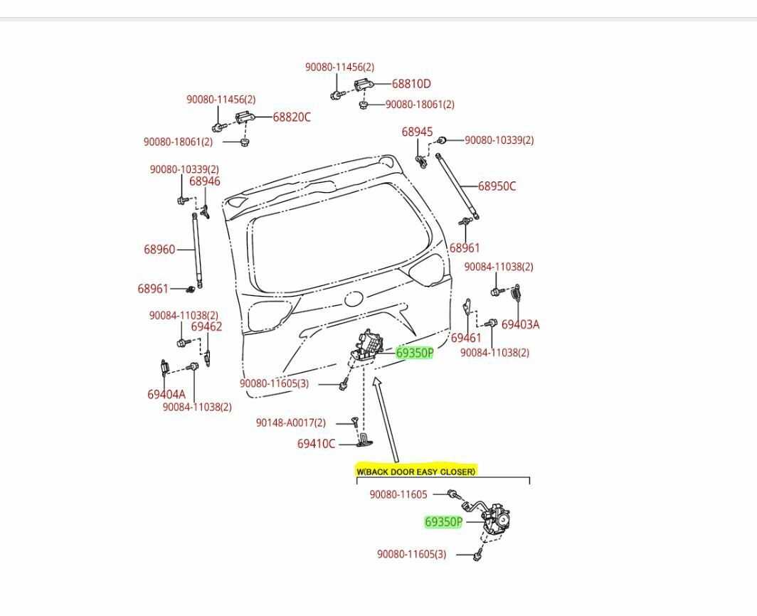 toyota sienna 2011 parts diagram