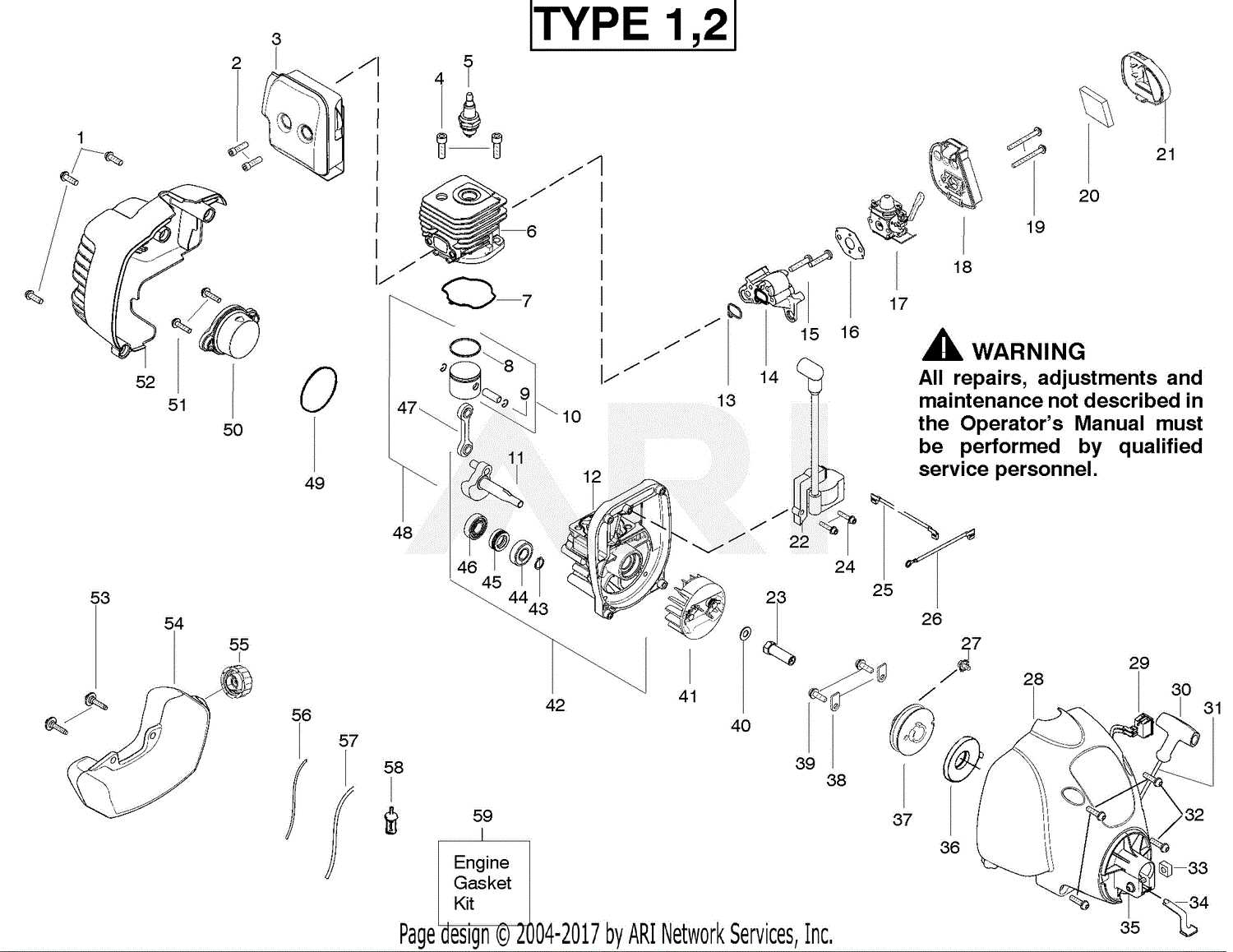 weedeater parts diagram