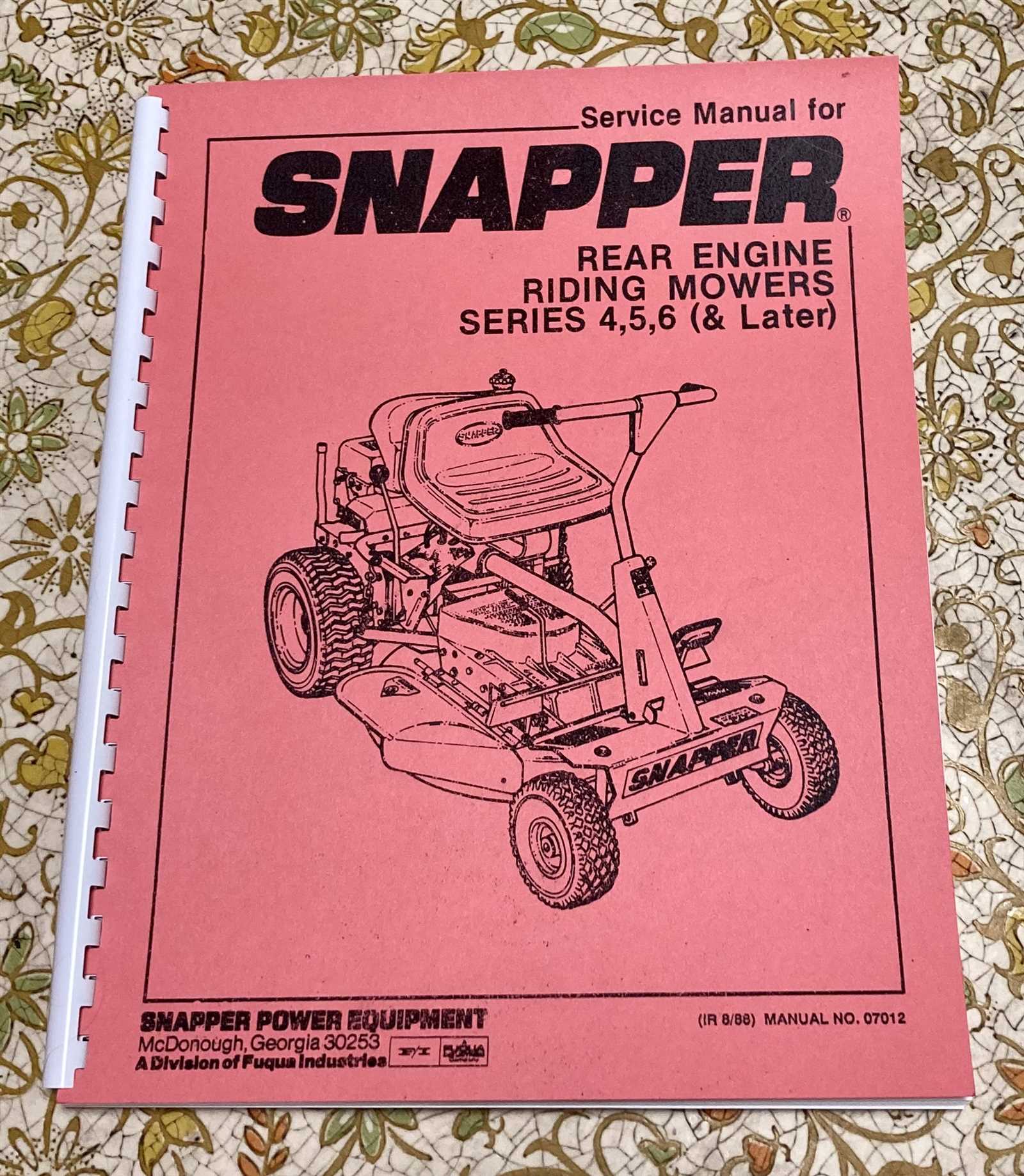 snapper lawn mower parts diagram