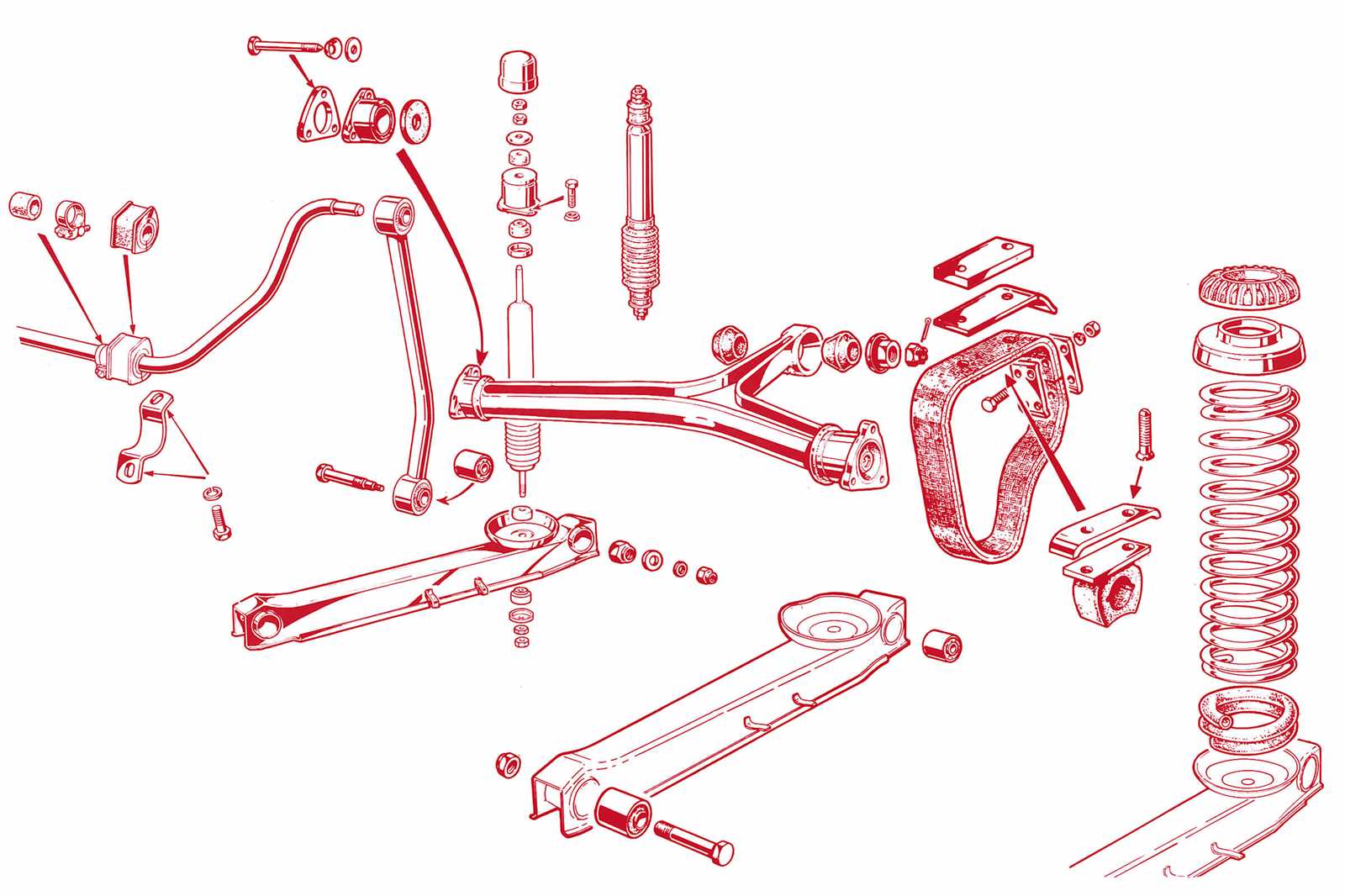 rear suspension parts diagram