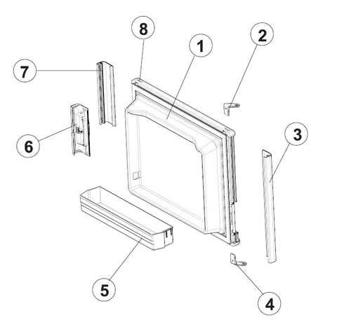 parts of a refrigerator diagram