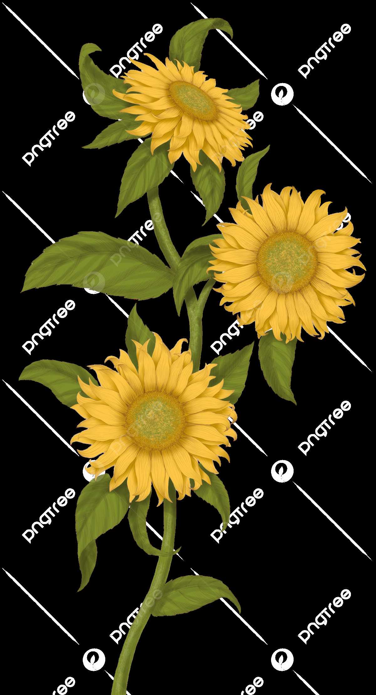 parts of a sunflower diagram