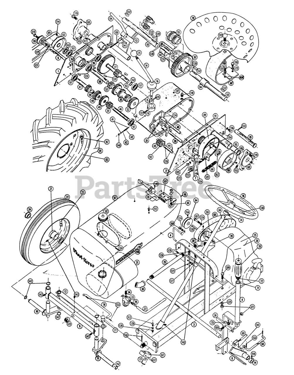 parts of a tractor diagram