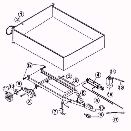 parts of a trailer diagram