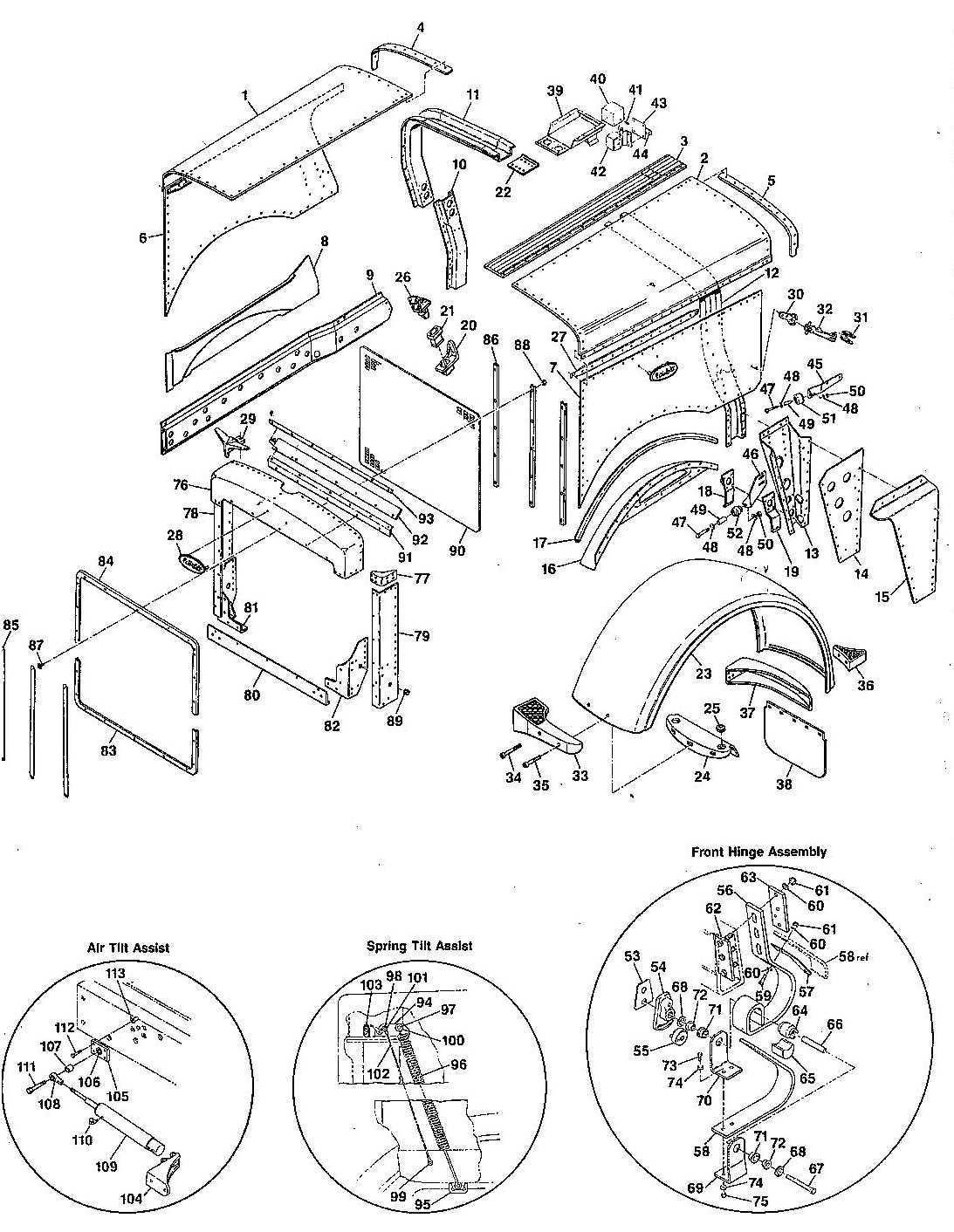 parts of a truck diagram