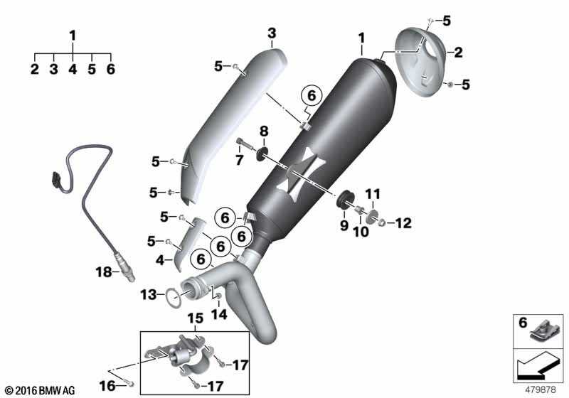 parts of exhaust system diagram