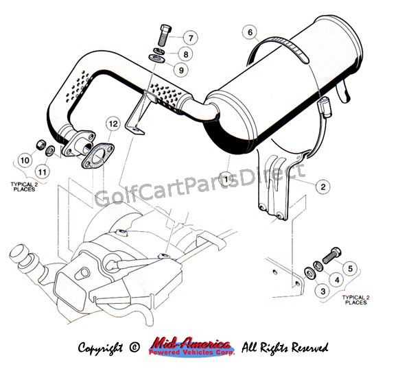 parts of exhaust system diagram