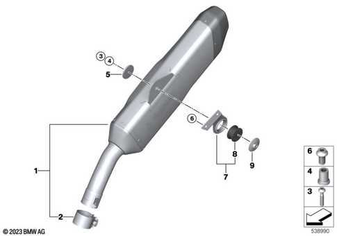 parts of exhaust system diagram