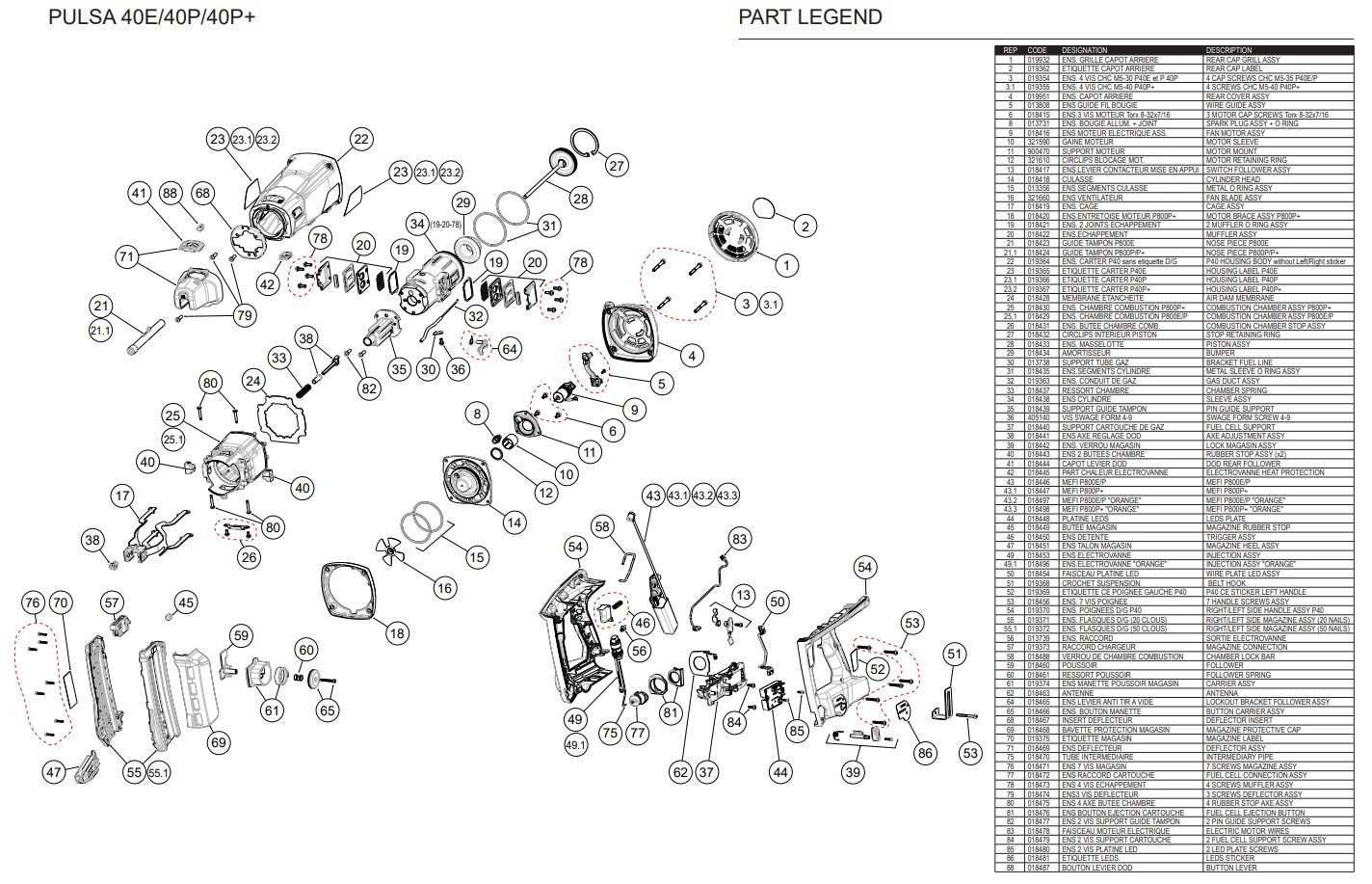 paslode nail gun parts diagram