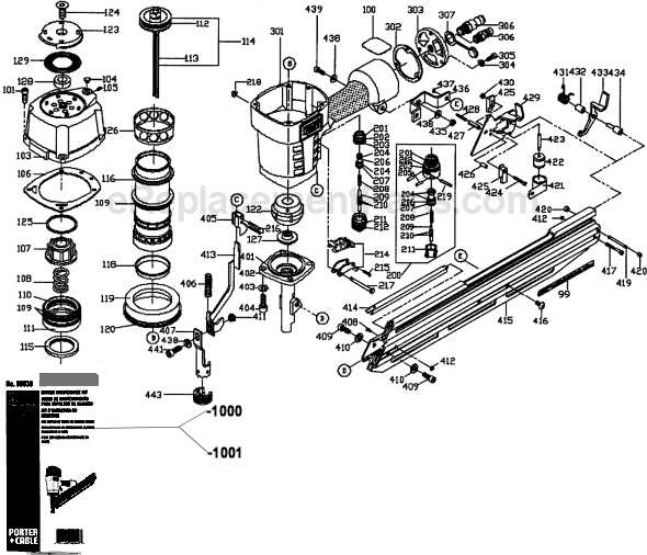 paslode nailer parts diagram