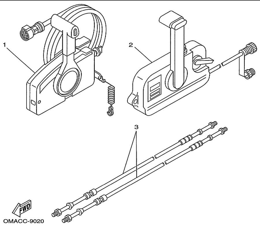 yamaha 703 control box parts diagram