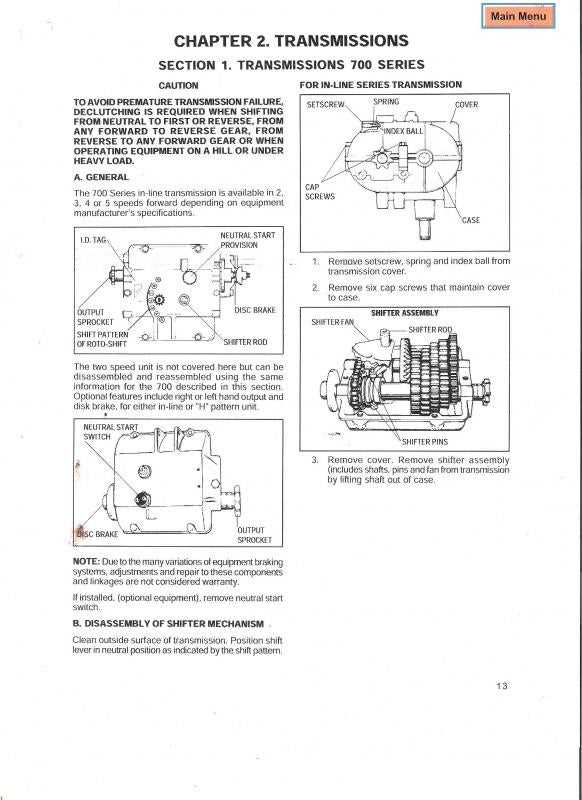 peerless transmission parts diagram