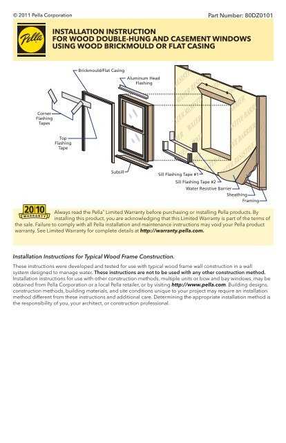 pella double hung window parts diagram