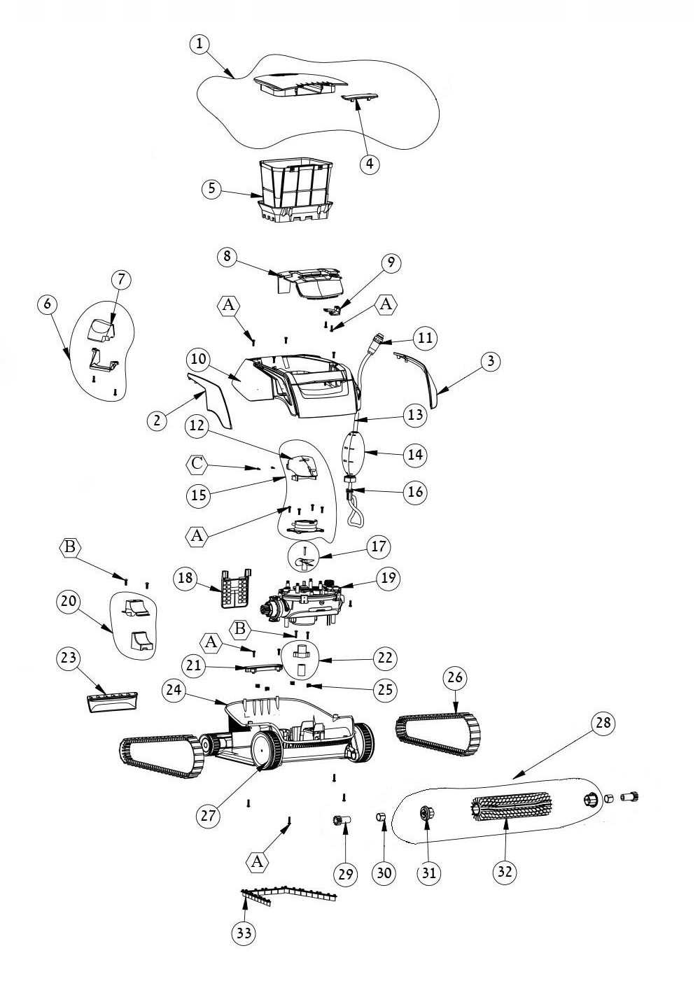 pentair racer parts diagram