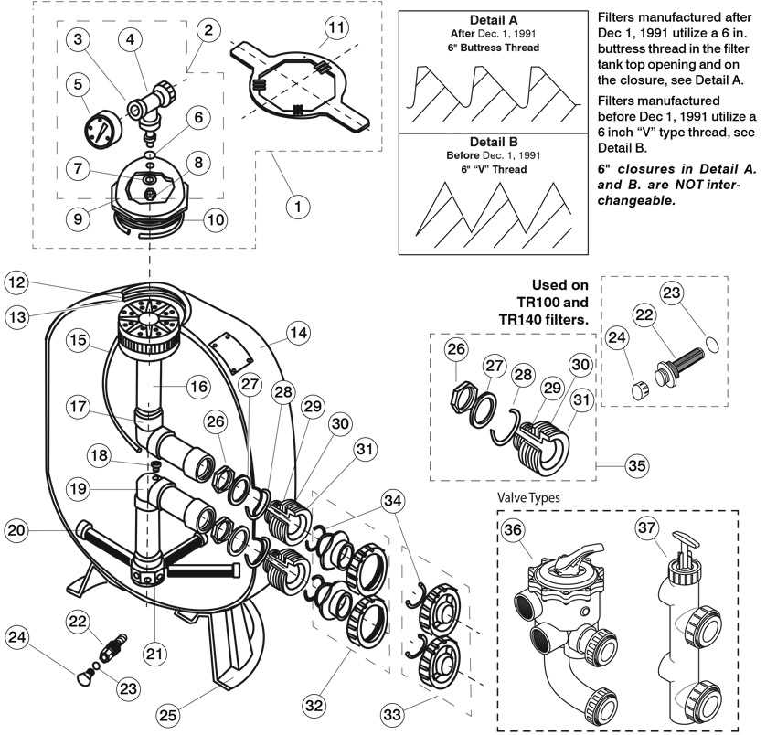 pentair triton ii parts diagram