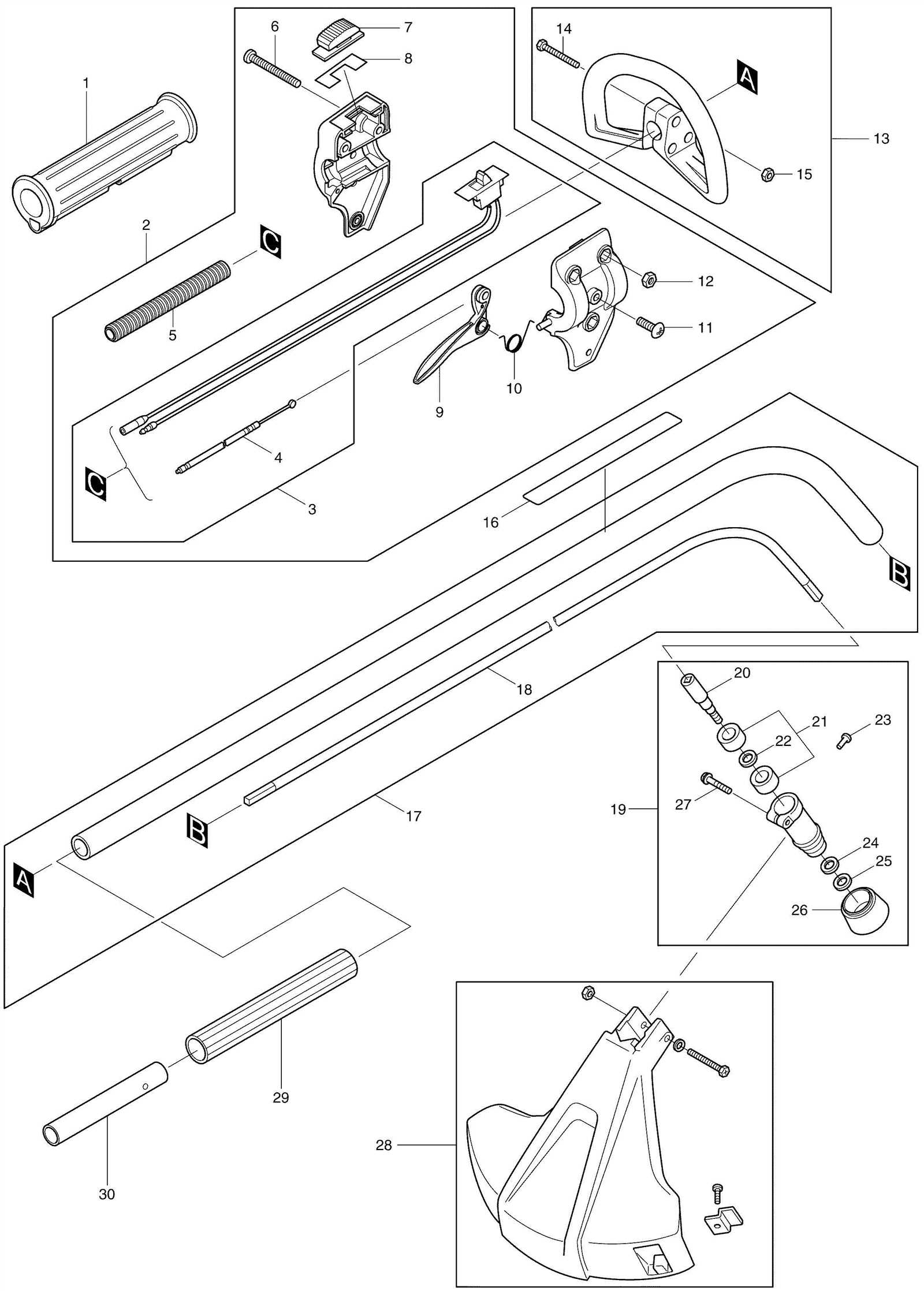 whipper snipper parts diagram