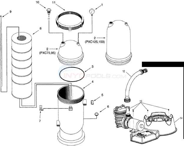 sta rite filter parts diagram