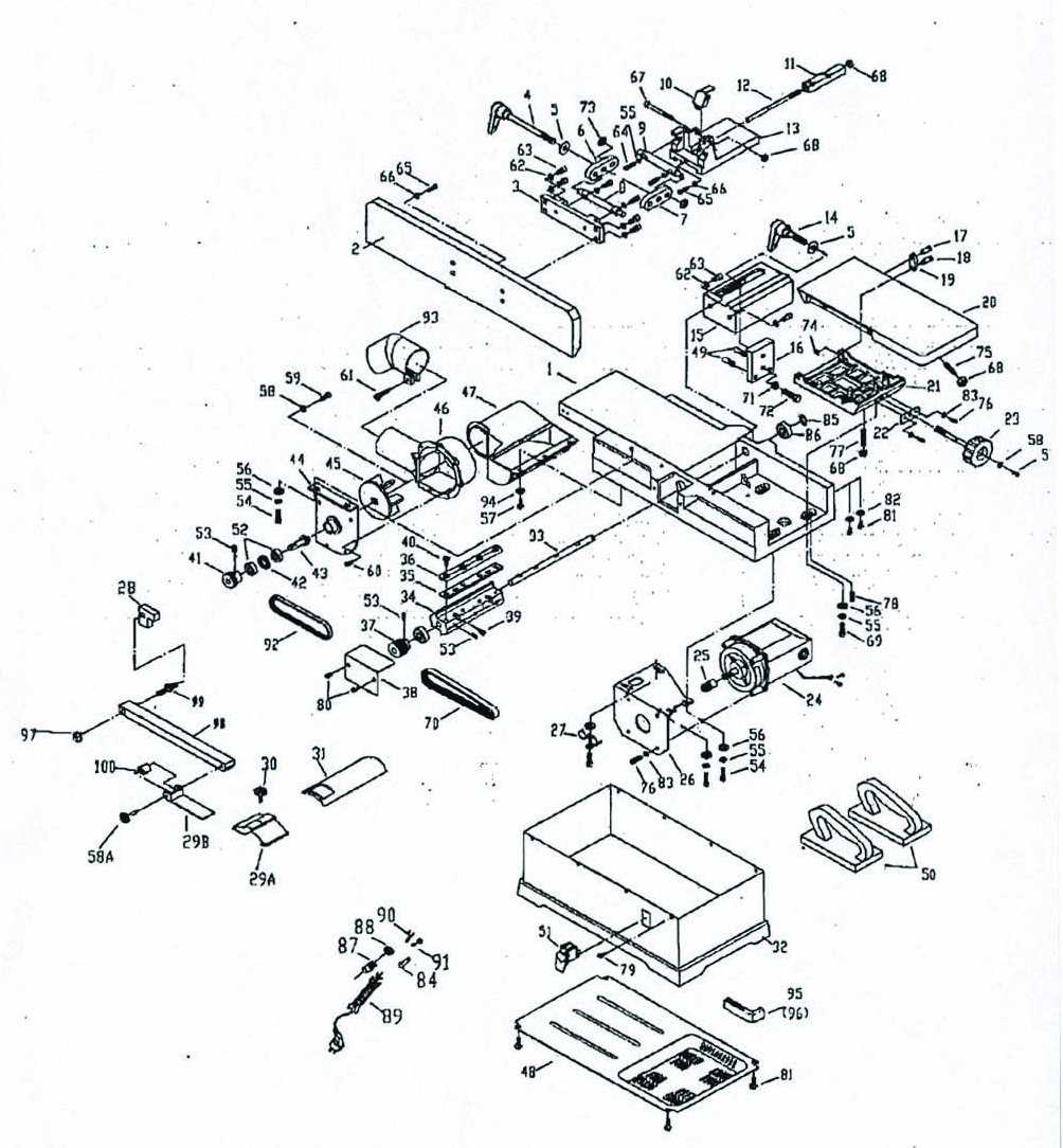 planer parts diagram