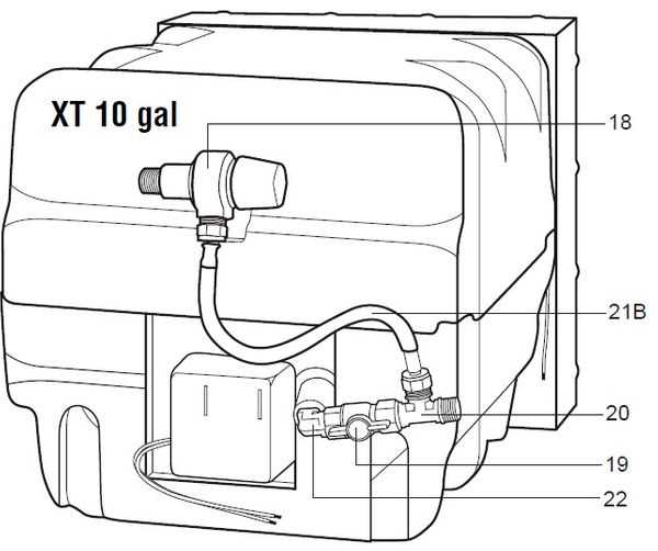 rv water heater parts diagram