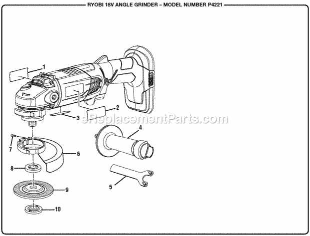 ryobi c4618 parts diagram