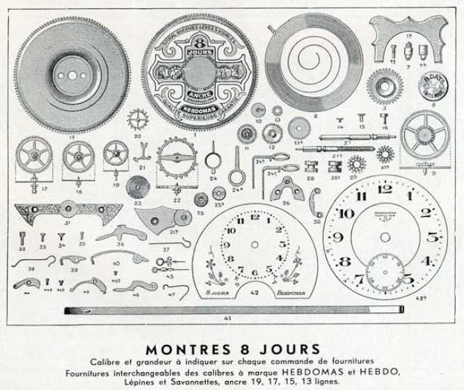 pocket watch parts diagram