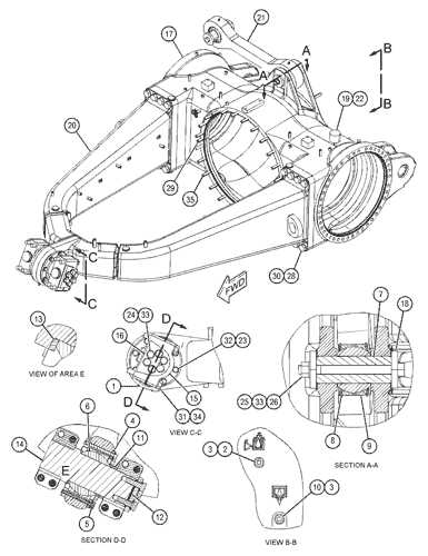 truck axle parts diagram