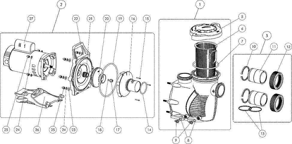 pentair whisperflo parts diagram