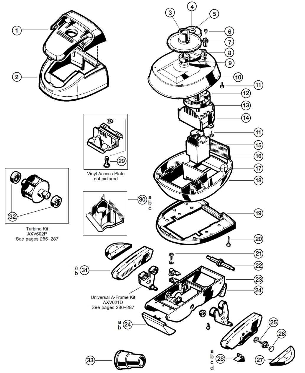 polaris pool cleaner parts diagram