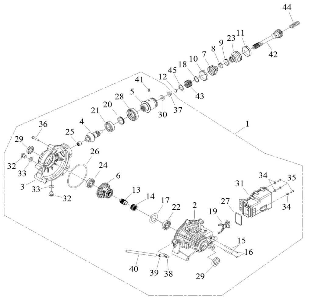 polaris ranger front differential parts diagram