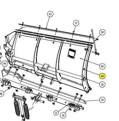 polaris snow plow parts diagram