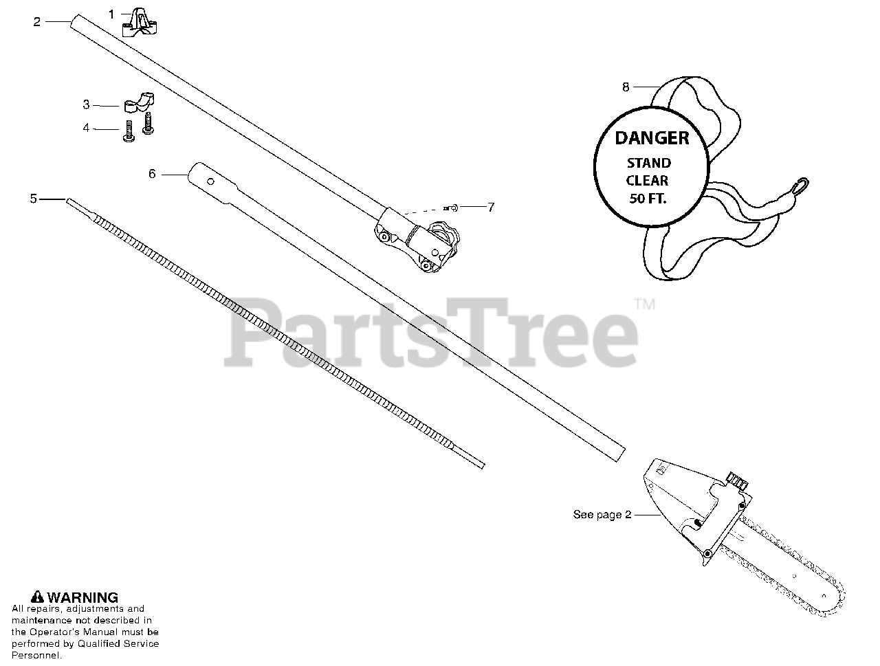 pole pruner parts diagram