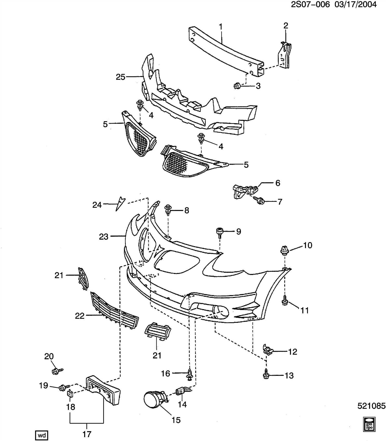 pontiac vibe parts diagram